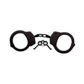 Professional Black Chain-Linked Steel Handcuffs w/ Double Lock